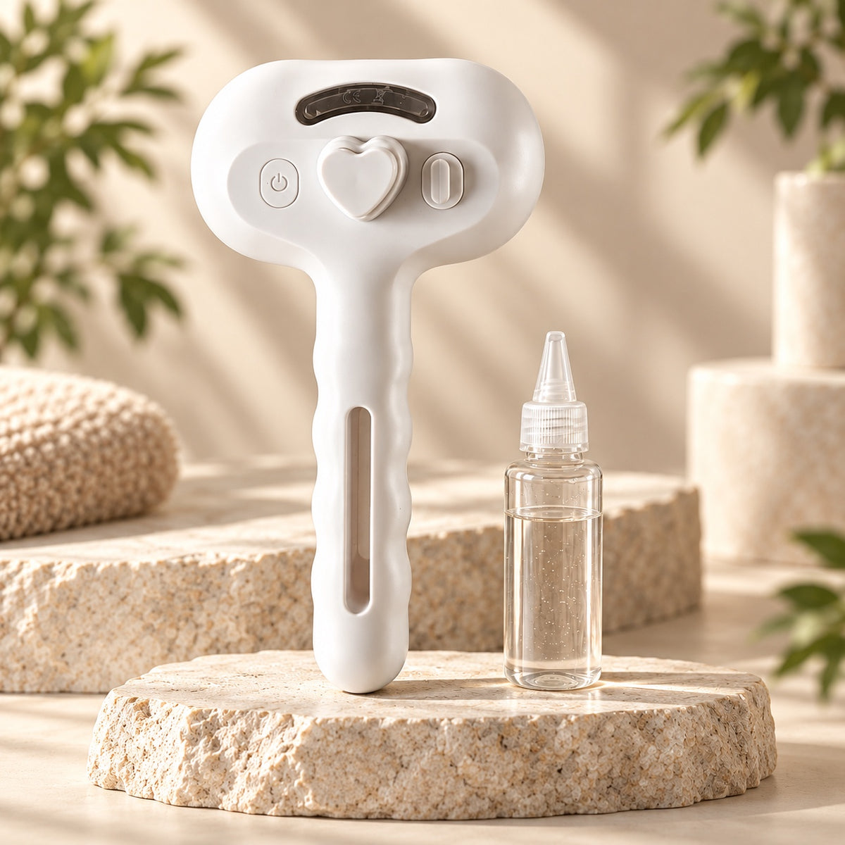 Brosse blanche de chez Animasy, vue de face
